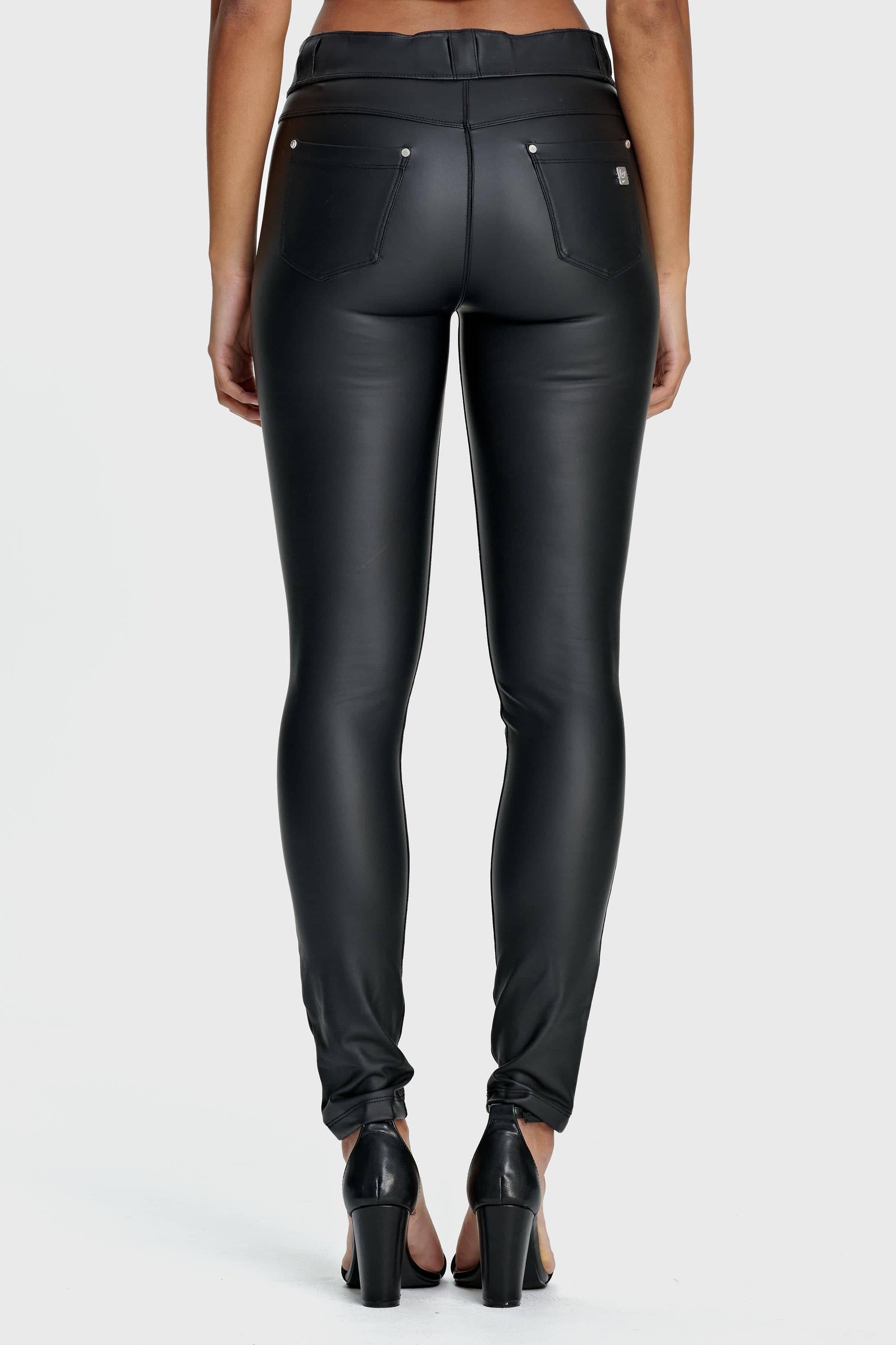 N.O.W® Faux Leather - High Waisted - Full Length - Black 8