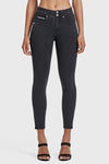N.O.W® Denim - High Waisted - 7/8 Length - Black + Black Stitching 8