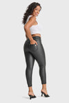 N.O.W® Faux Leather - High Waisted - 7/8 Length - Black 5