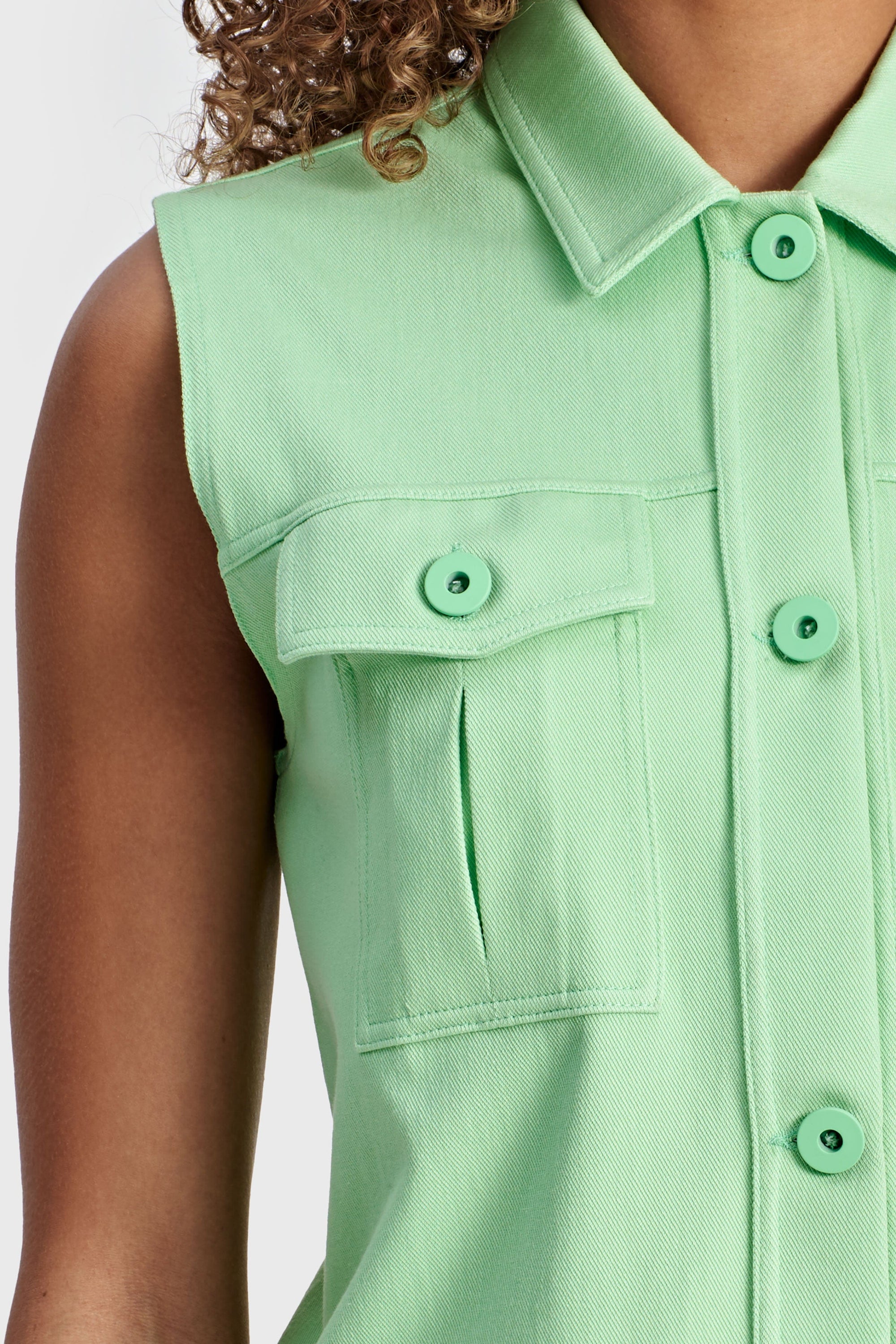 Pastel Vest - Green 8