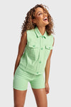 Pastel Vest - Green 2