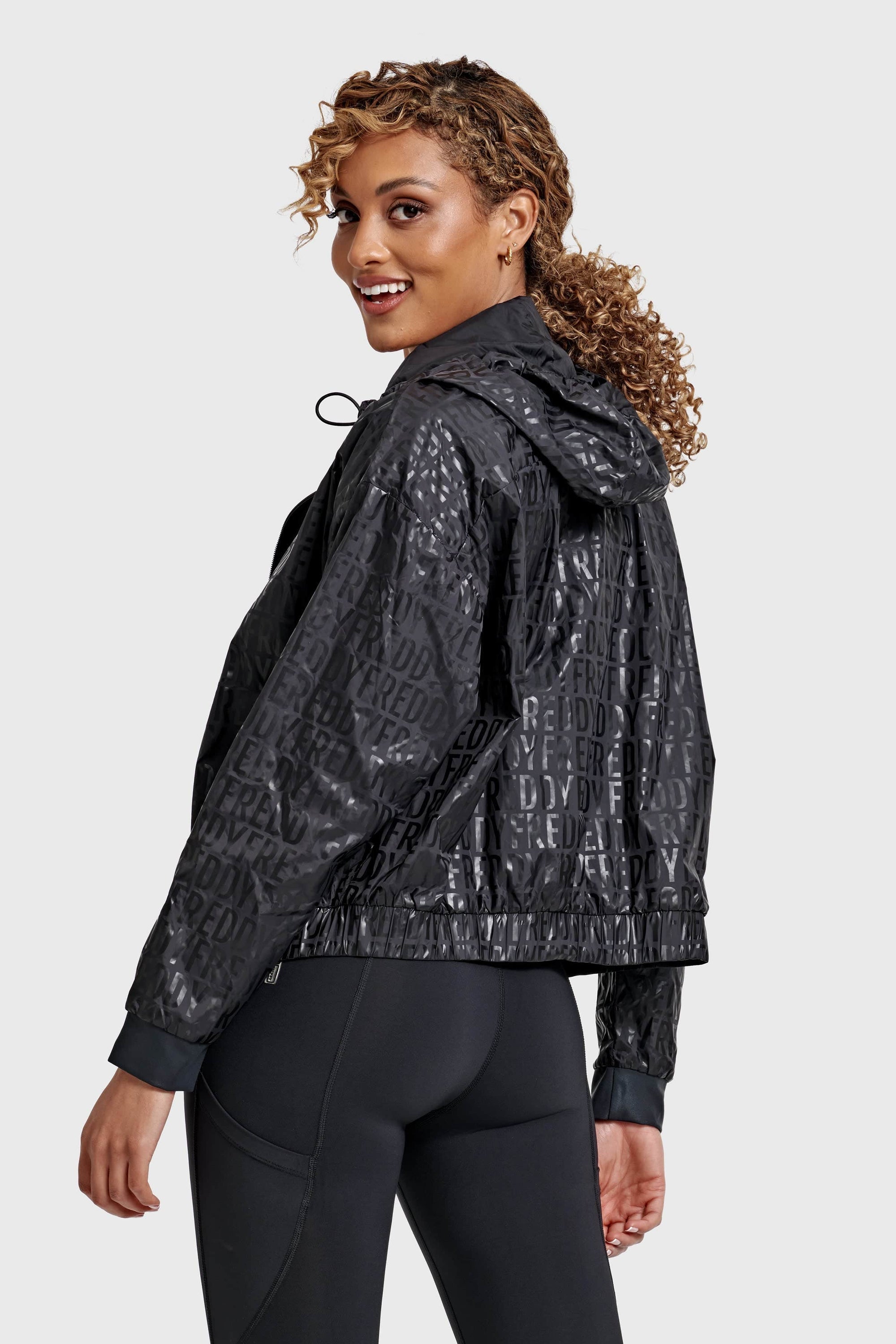 Sports Jacket with Freddy Print - Black 4
