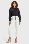 Cropped Jumper - Black with Metal Studs 7