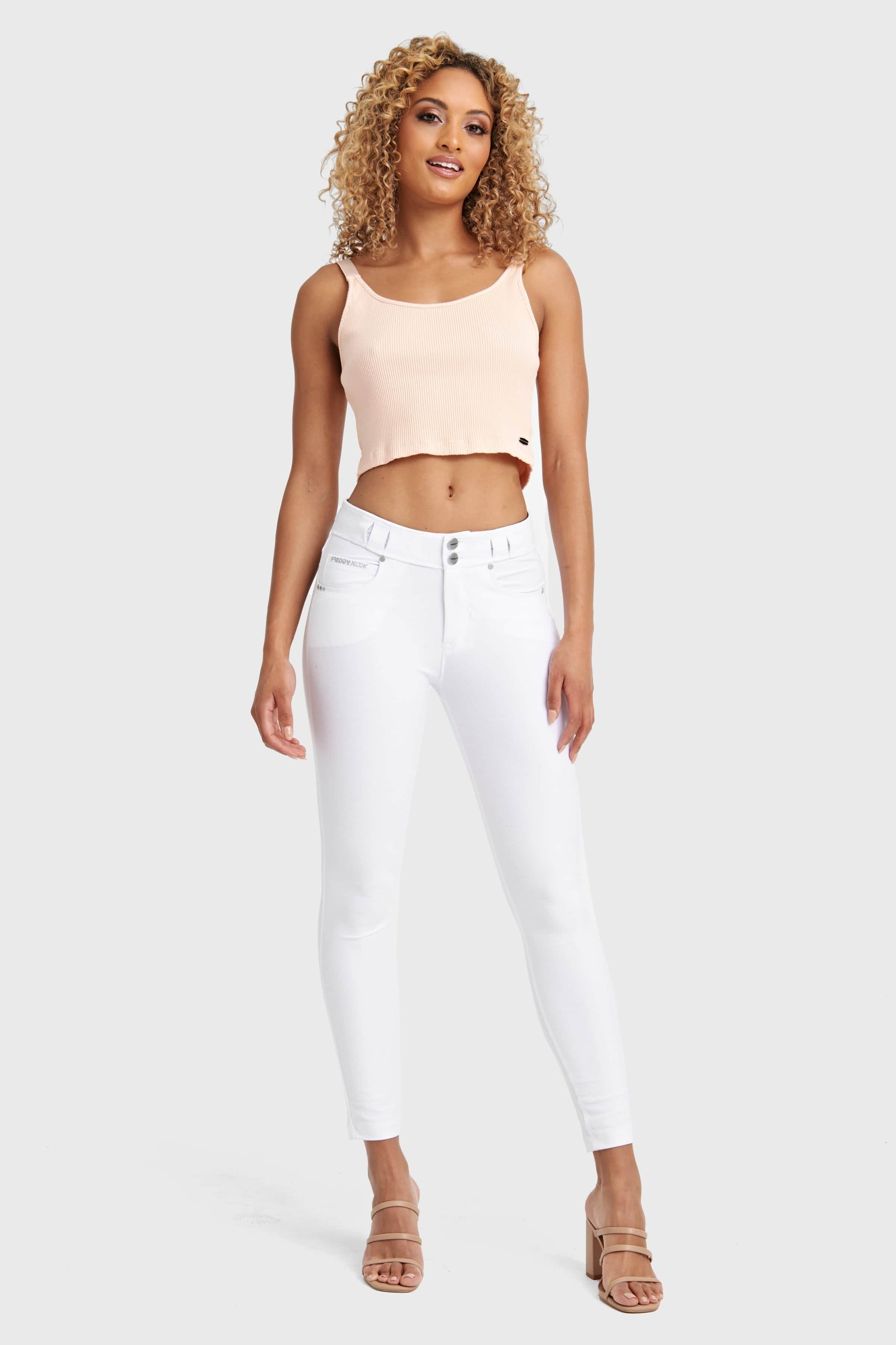 Cotton Ribbed Cami - Peach 4