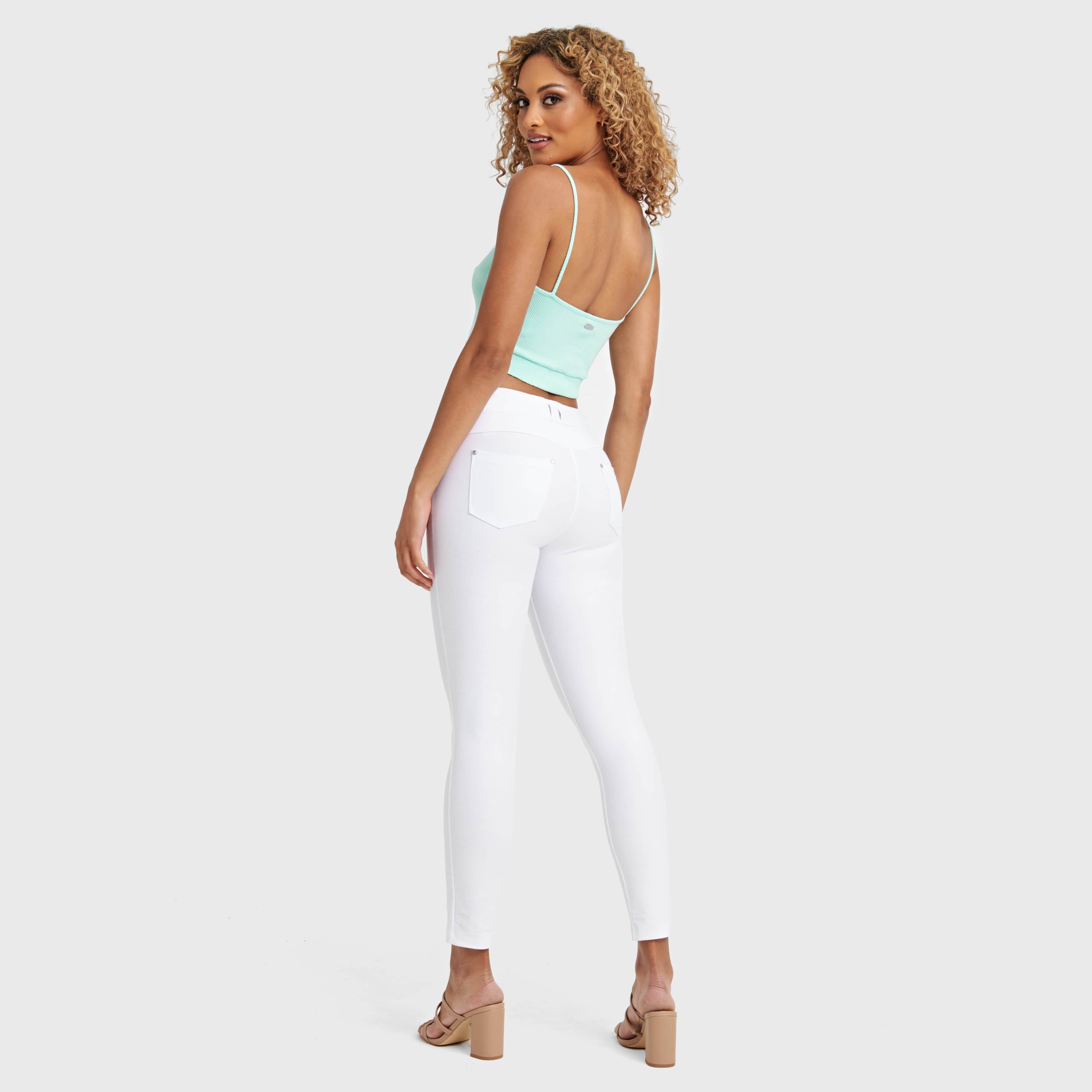 Cotton Ribbed Crop - Aqua 3