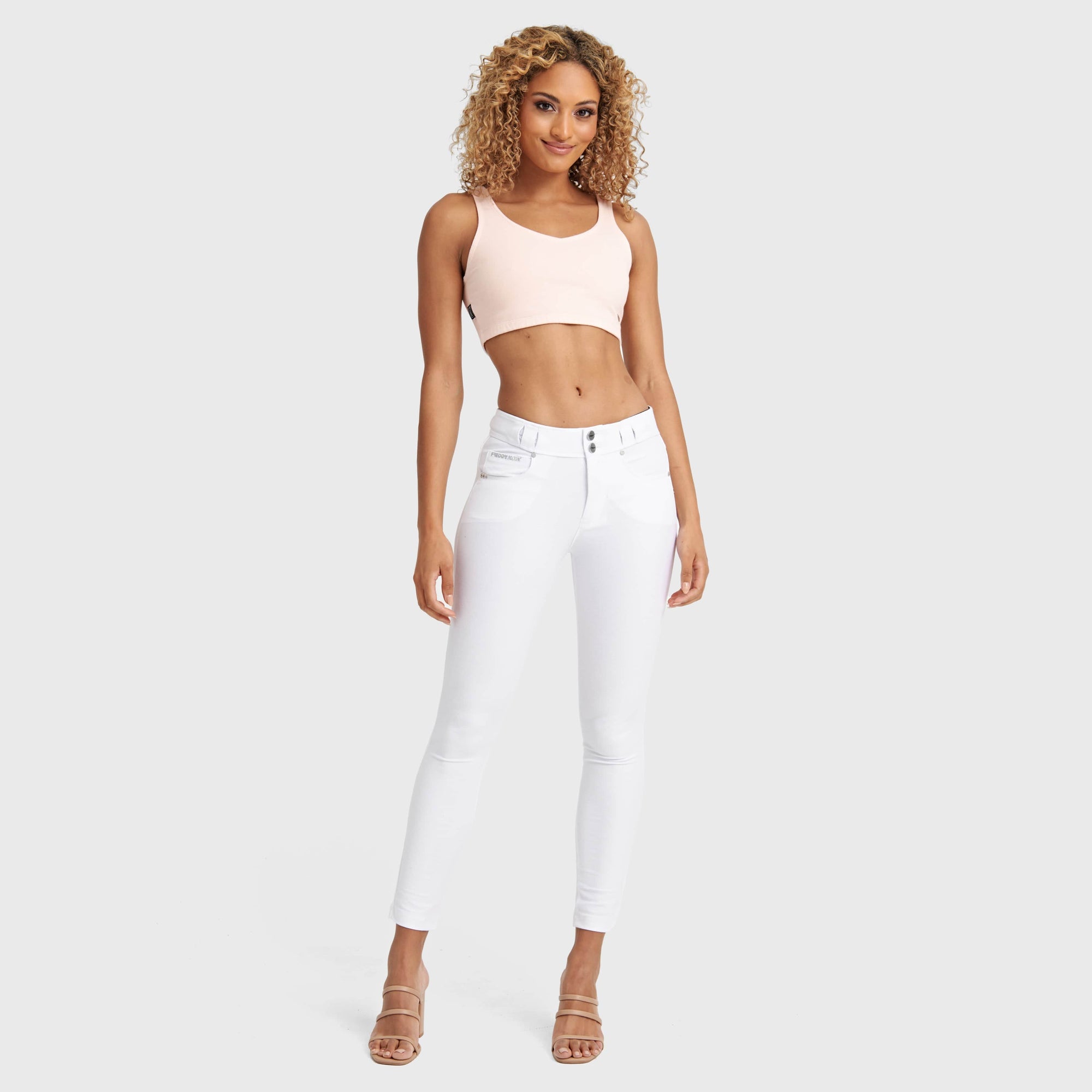 Cropped Tank Top - Peach 3
