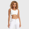Cropped Tank Top - White 1