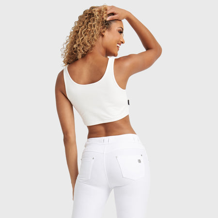 Cropped Tank Top - White 2