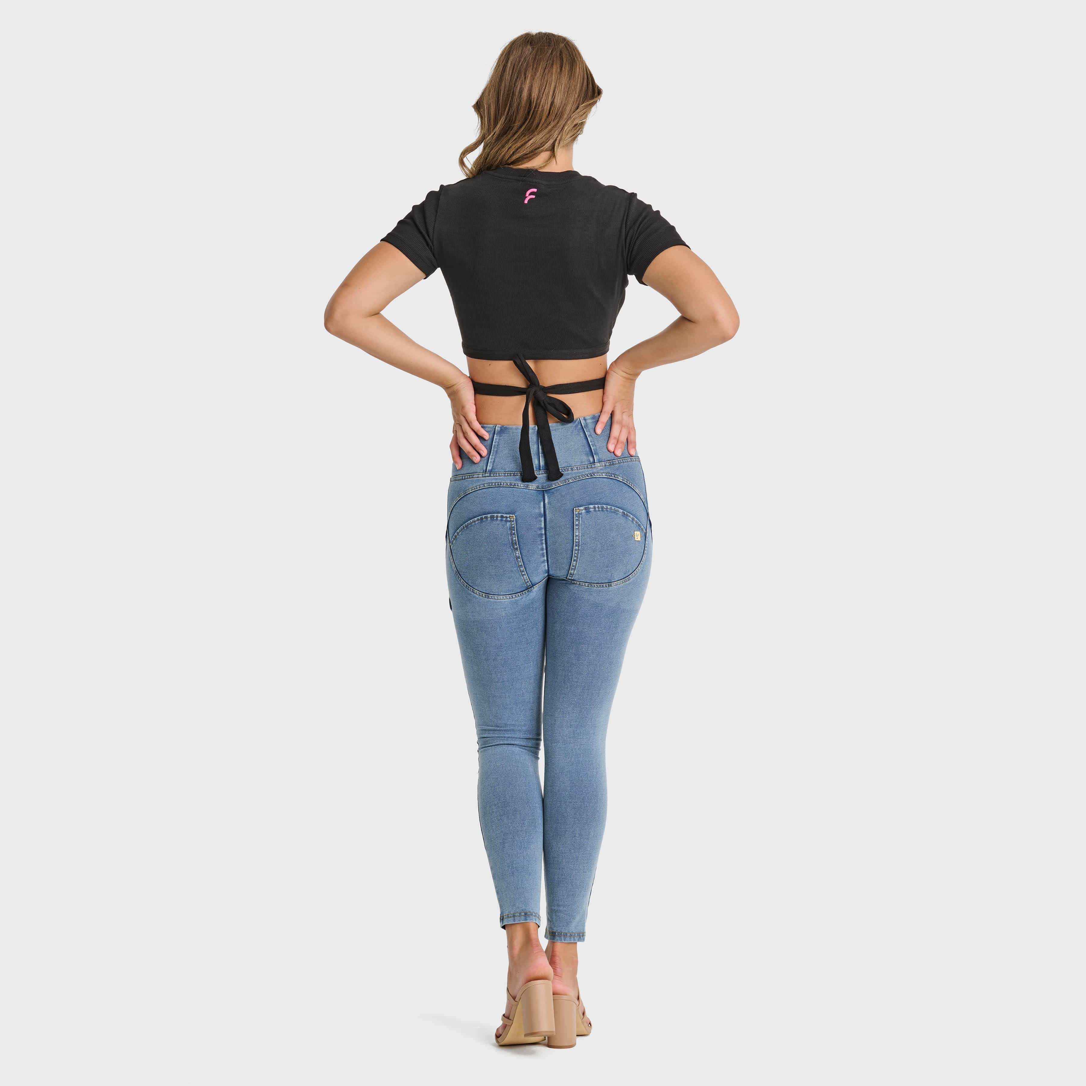 Cropped Wrap Around T Shirt - Black 2