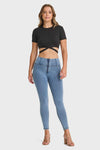 Cropped Wrap Around T Shirt - Black 3