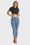 Cropped Wrap Around T Shirt - Black 4