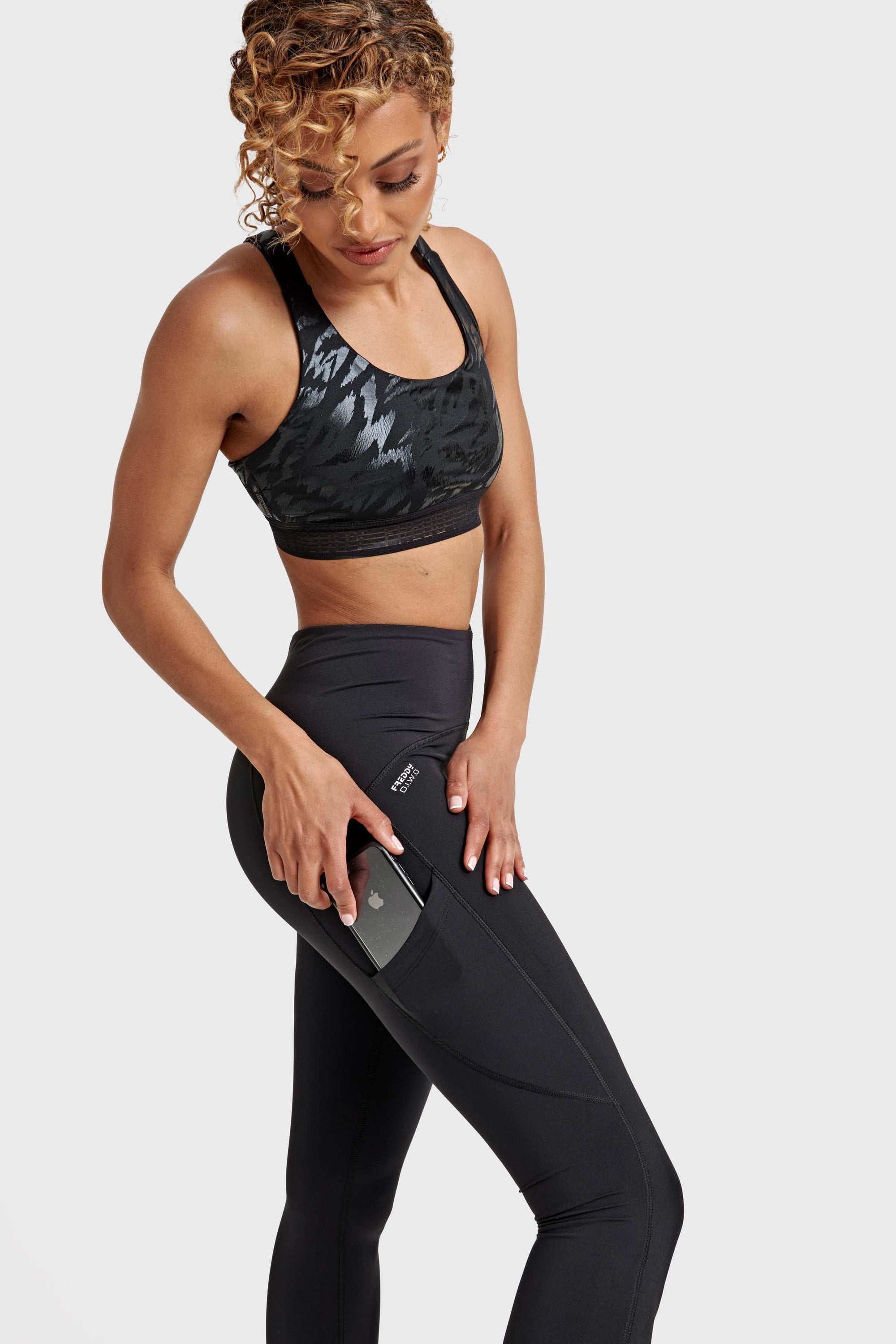 Superfit Diwo With Pockets - High Waisted - 7/8 Length - Black 3