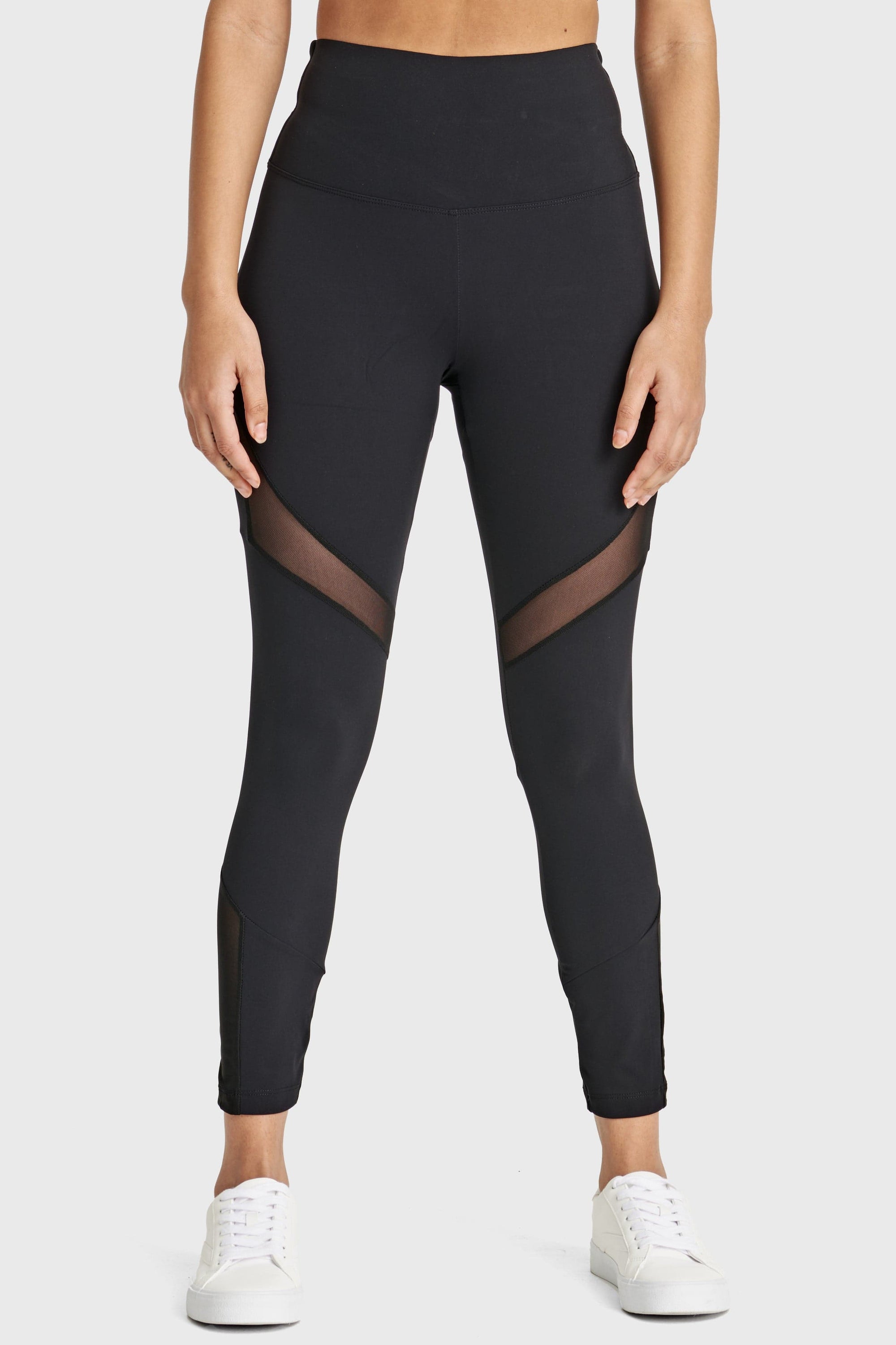 Superfit Diwo Pro With Mesh Detailing - High Waisted - 7/8 Length - Black 9