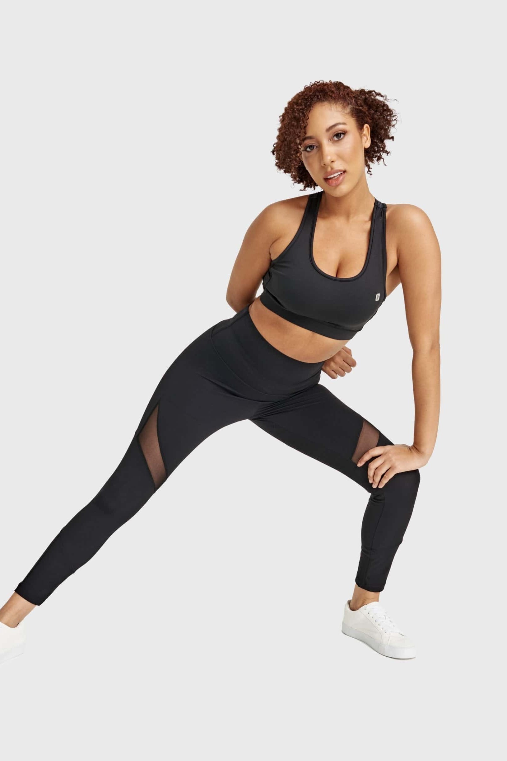 Superfit Diwo Pro With Mesh Detailing - High Waisted - 7/8 Length - Black 6