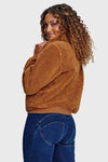 Faux Shearling Jacket - Teddy Brown 7
