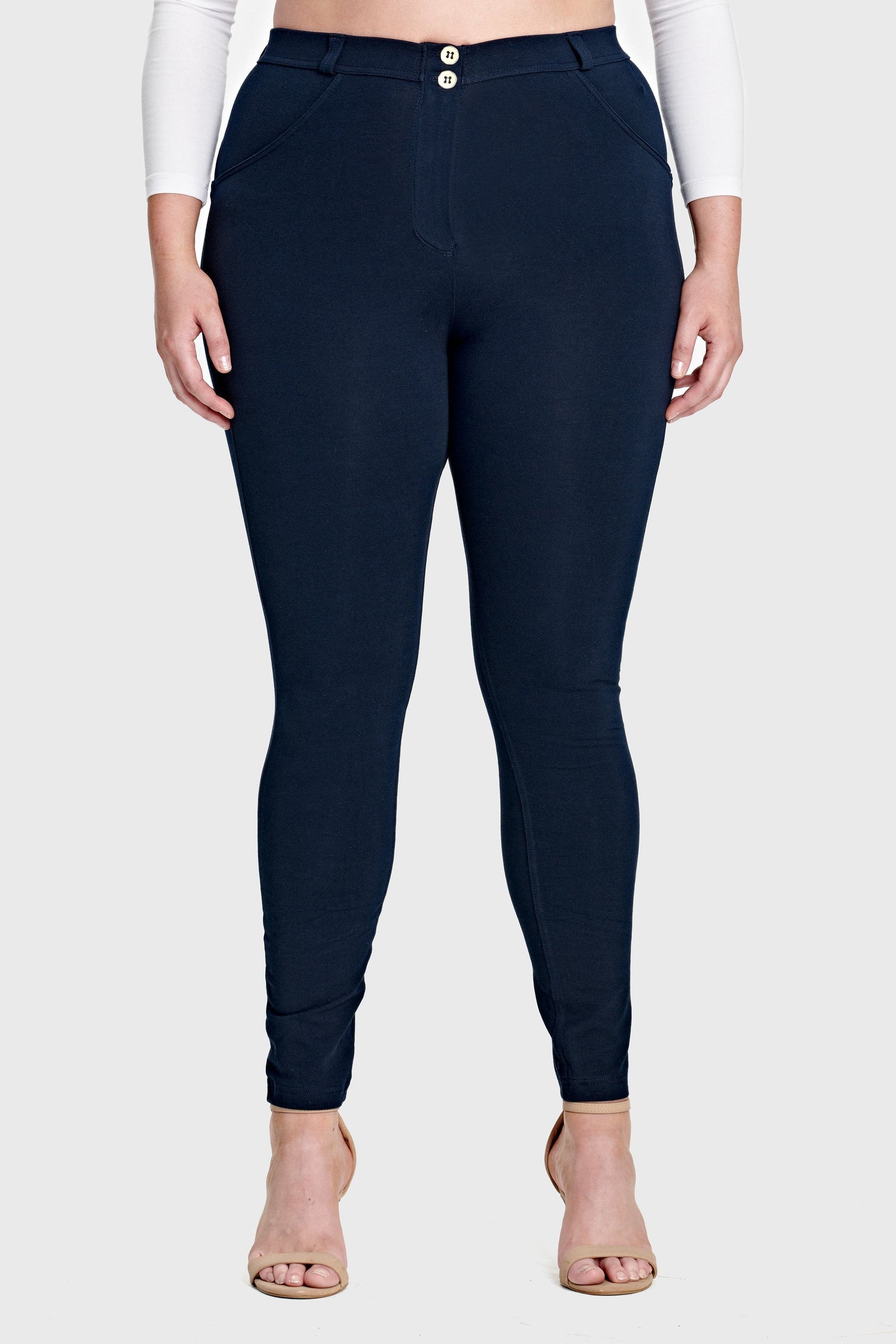 WR.UP® Curvy Fashion - High Waisted - Full Length - Navy Blue 3