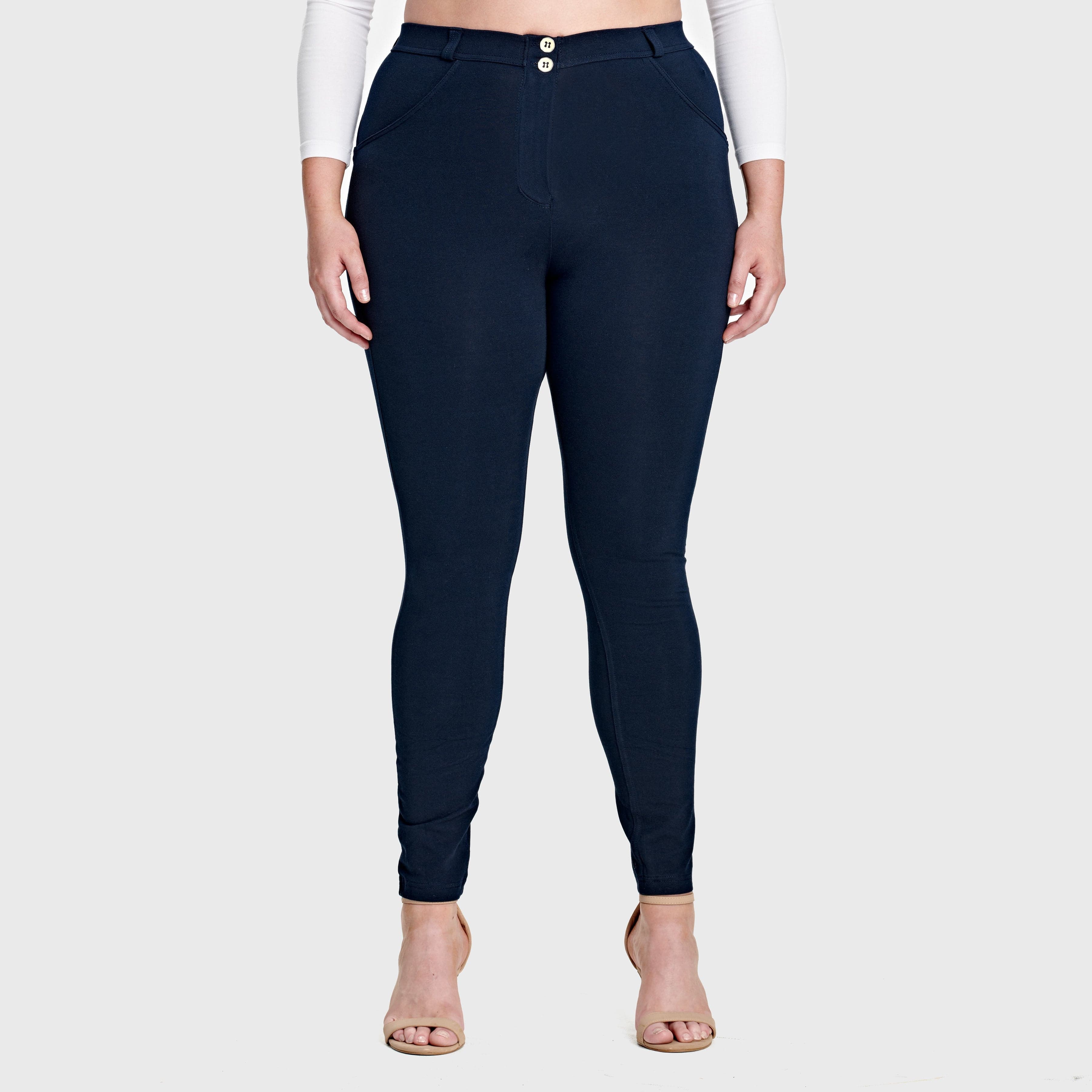 WR.UP® Curvy Fashion - High Waisted - Full Length - Navy Blue 3