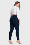 WR.UP® Curvy Fashion - High Waisted - Full Length - Navy Blue 5
