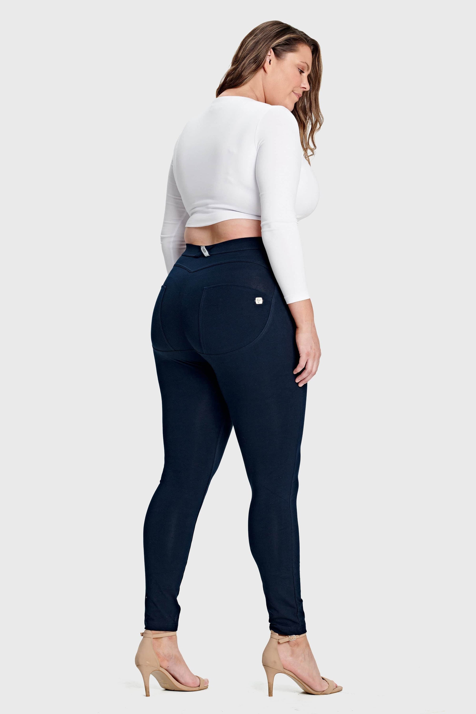 WR.UP® Curvy Fashion - High Waisted - Full Length - Navy Blue 5
