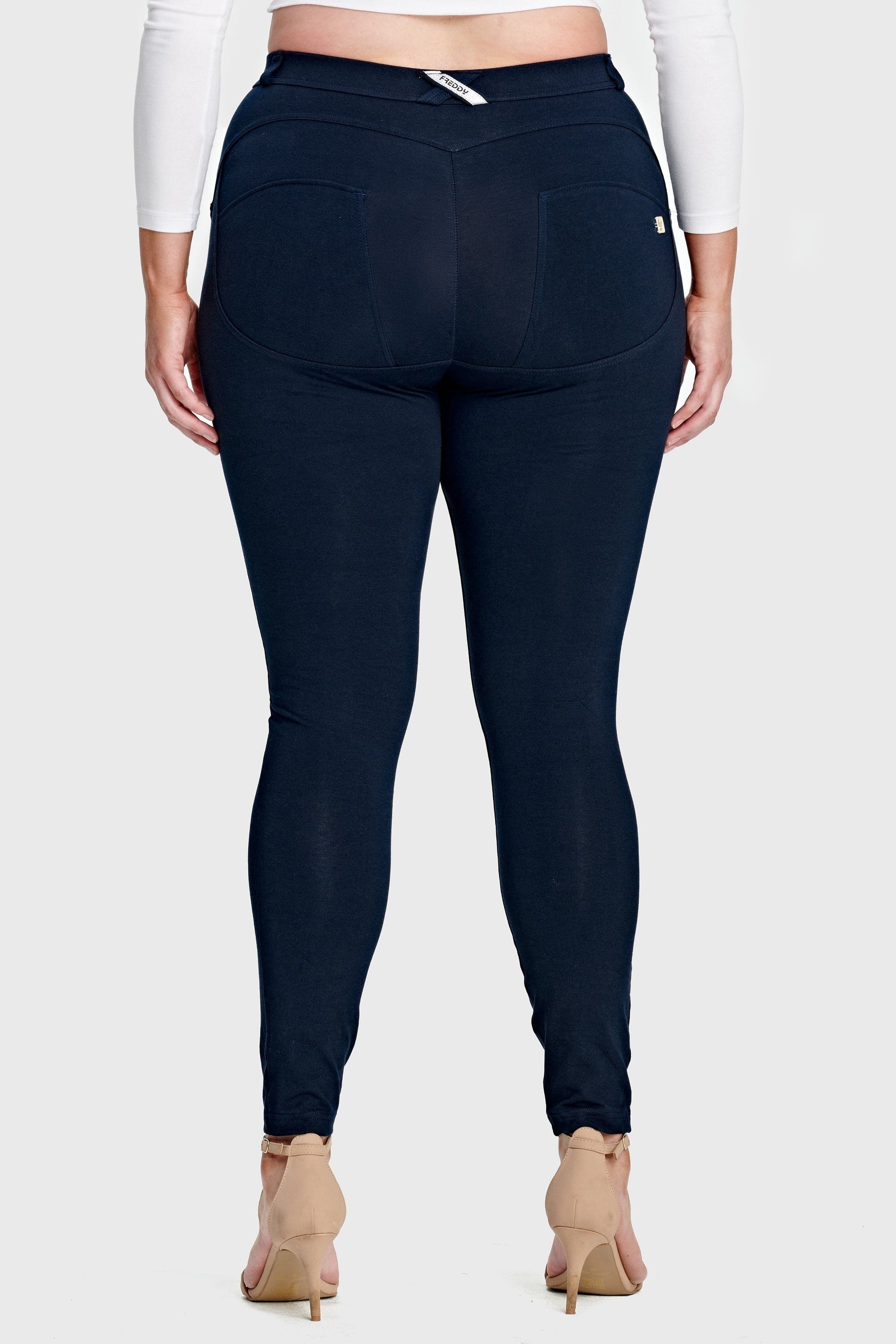 WR.UP® Curvy Fashion - High Waisted - Full Length - Navy Blue 7