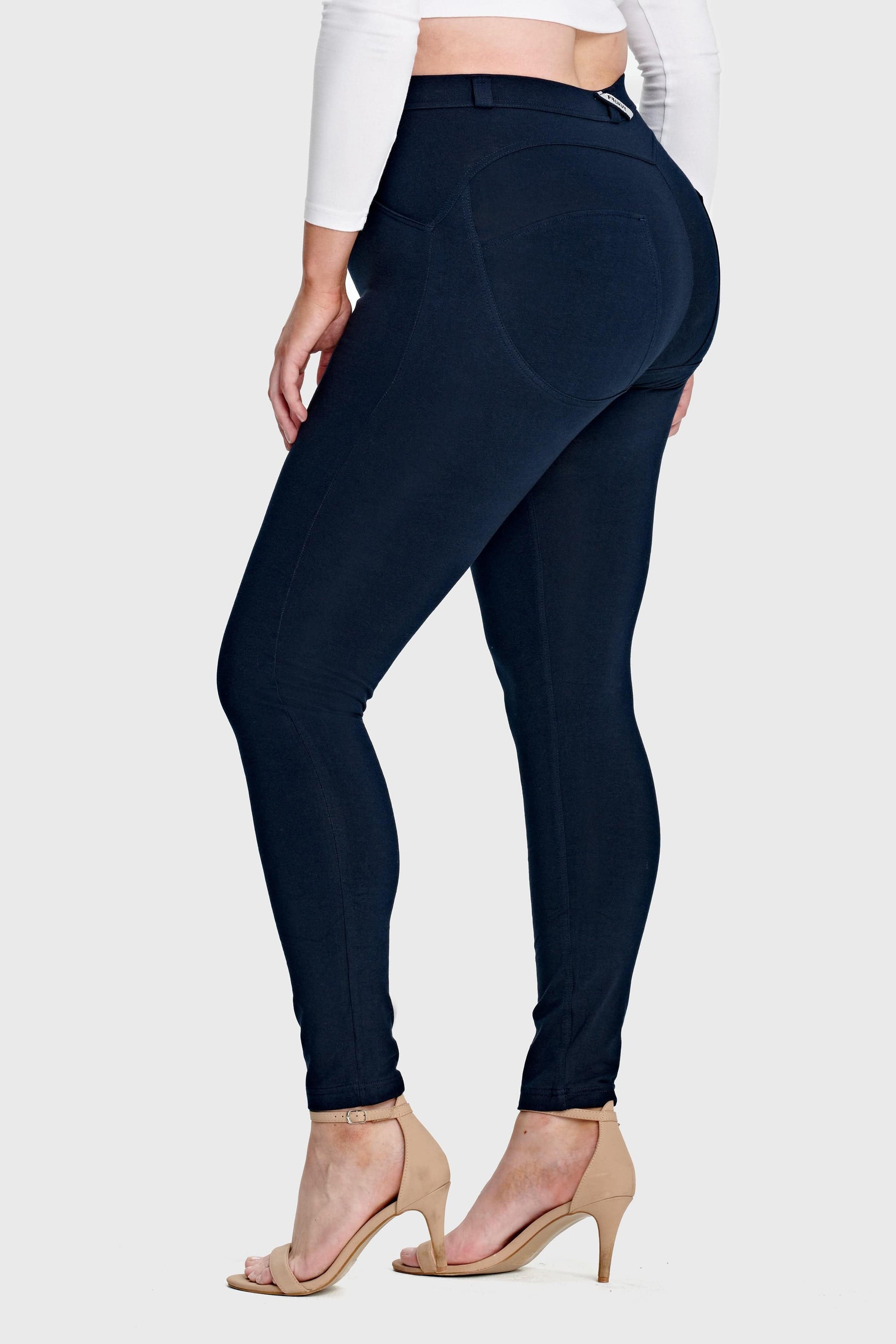 WR.UP® Curvy Fashion - High Waisted - Full Length - Navy Blue 8