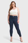 WR.UP® Curvy Fashion - High Waisted - 7/8 Length - Navy Blue 4