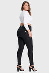 WR.UP® Curvy Denim - High Waisted - Full Length - Black + Black Stitching 4
