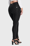 WR.UP® Curvy Denim - High Waisted - Full Length - Black + Black Stitching 4