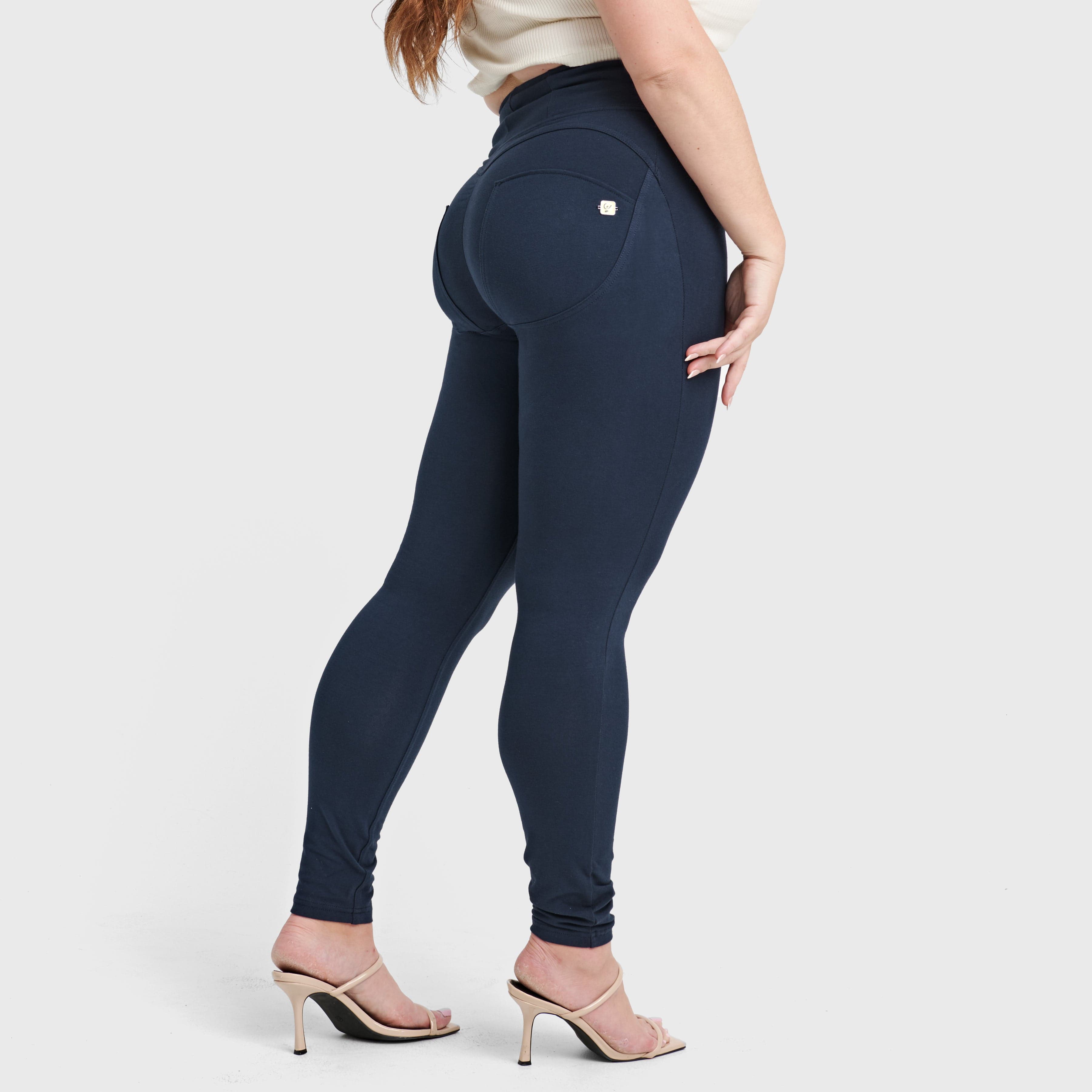 WR.UP® Curvy Fashion - Zip High Waisted - Full Length - Navy Blue 1