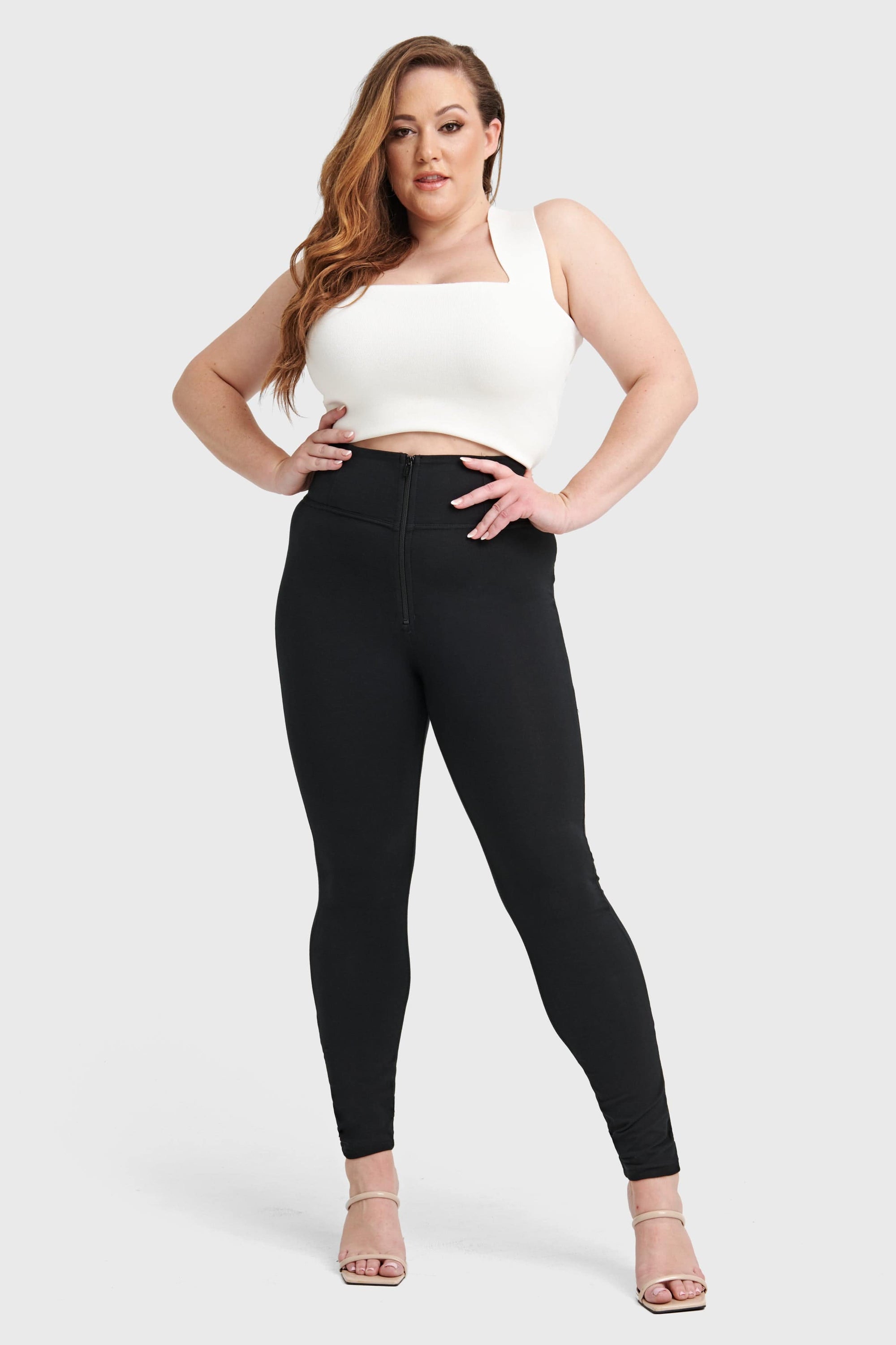 WR.UP® Curvy Fashion - Zip High Waisted - Full Length - Black 4