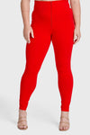 WR.UP® Curvy Fashion - Zip High Waisted - Full Length - Red 2