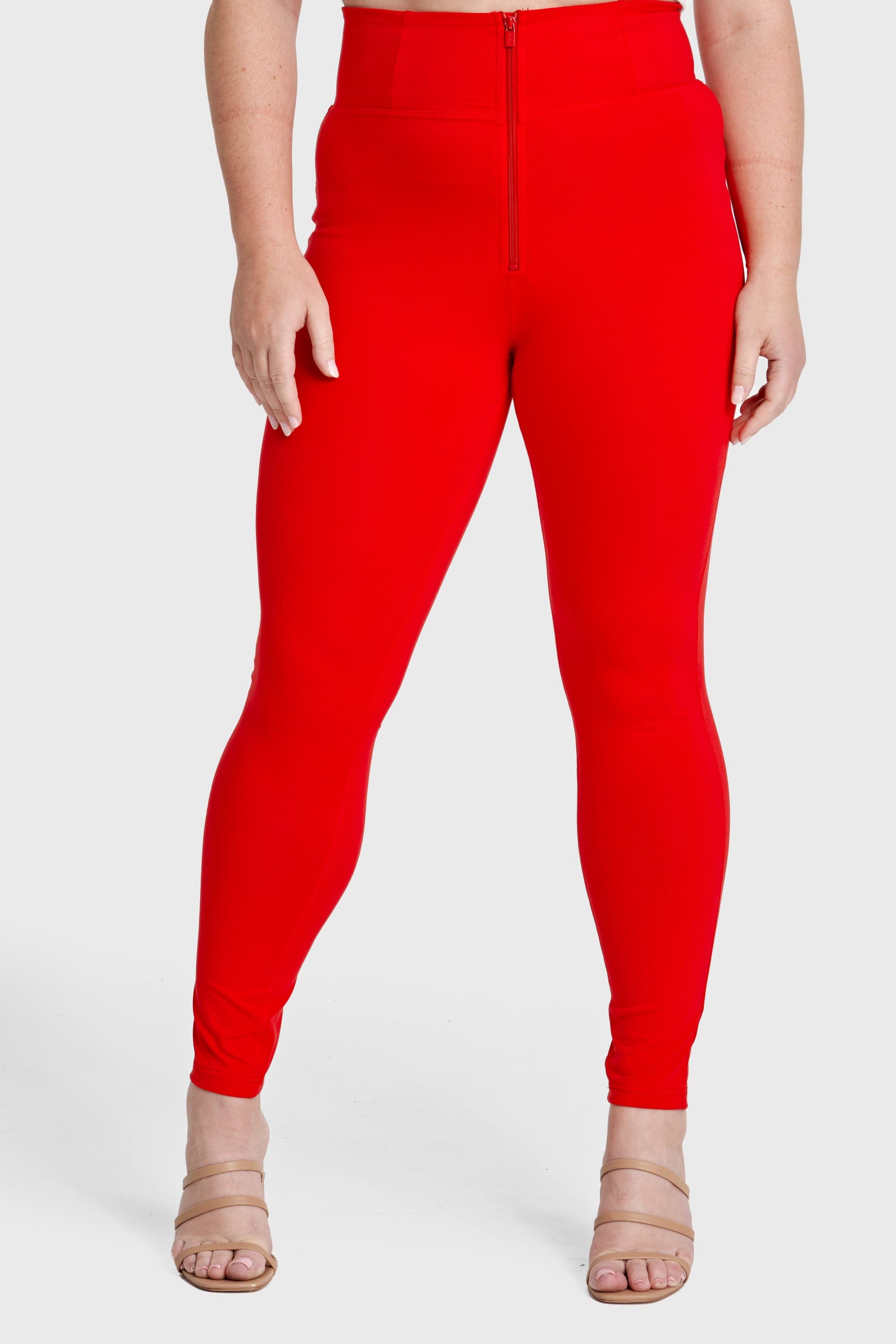 WR.UP® Curvy Fashion - Zip High Waisted - Full Length - Red 2