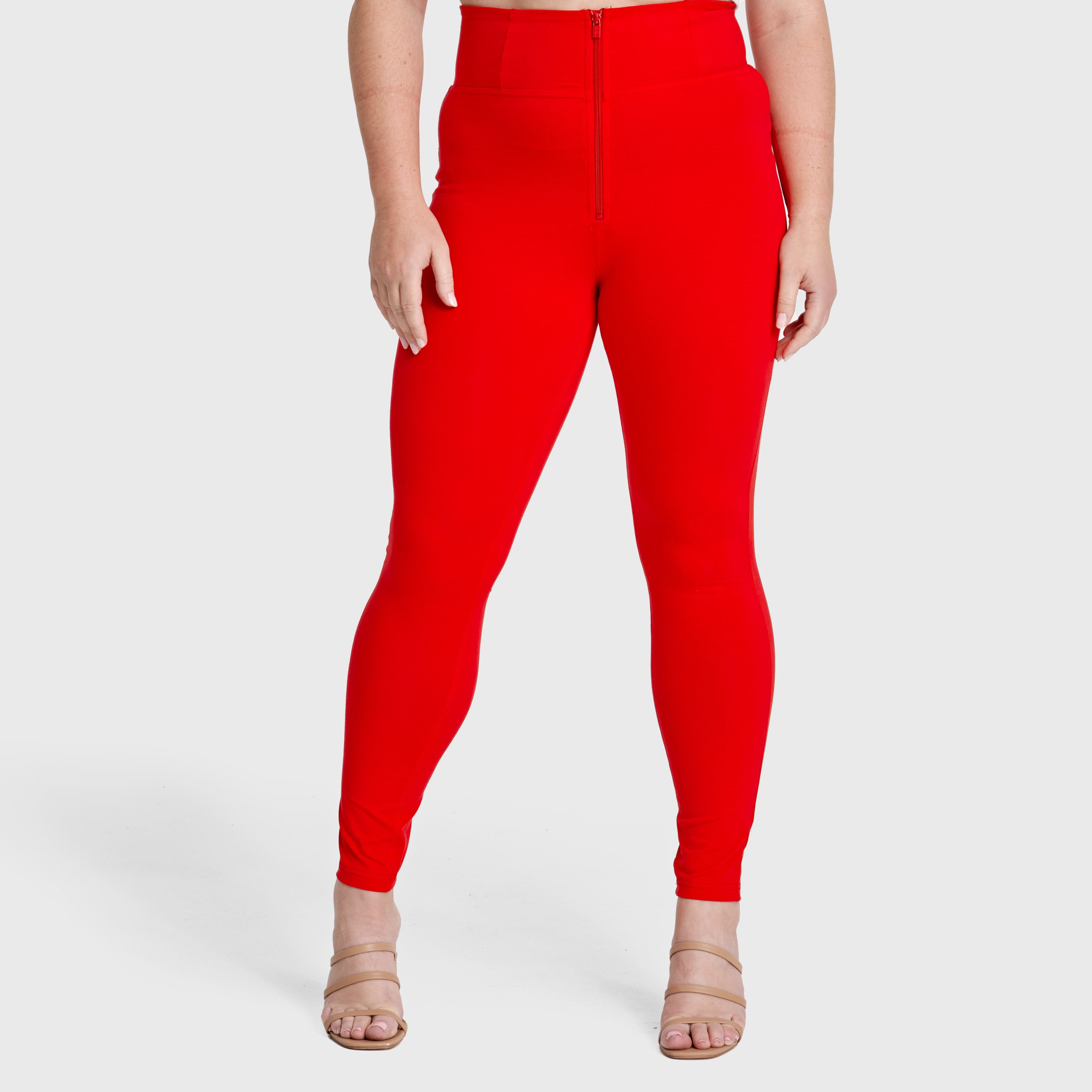 WR.UP® Curvy Fashion - Zip High Waisted - Full Length - Red 1