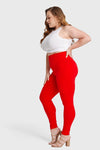 WR.UP® Curvy Fashion - Zip High Waisted - Full Length - Red 5