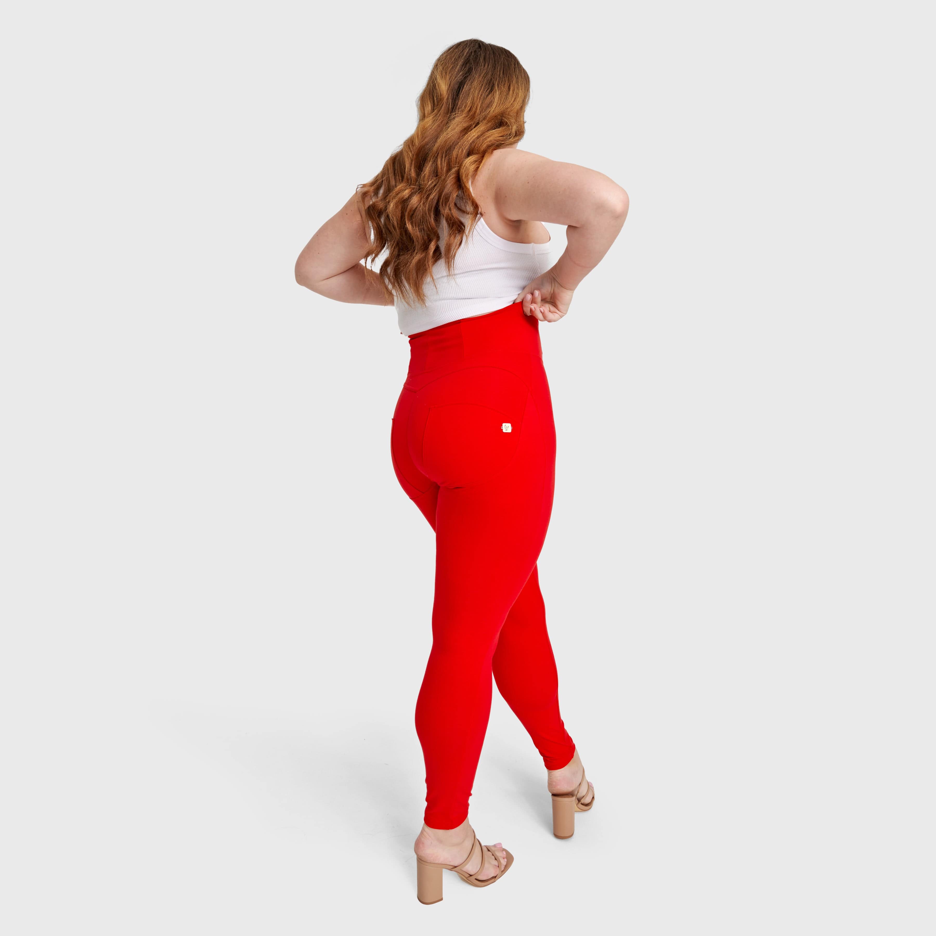 WR.UP® Curvy Fashion - Zip High Waisted - Full Length - Red 2