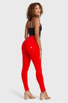 WR.UP® Fashion - High Waisted - Full Length - Red 4