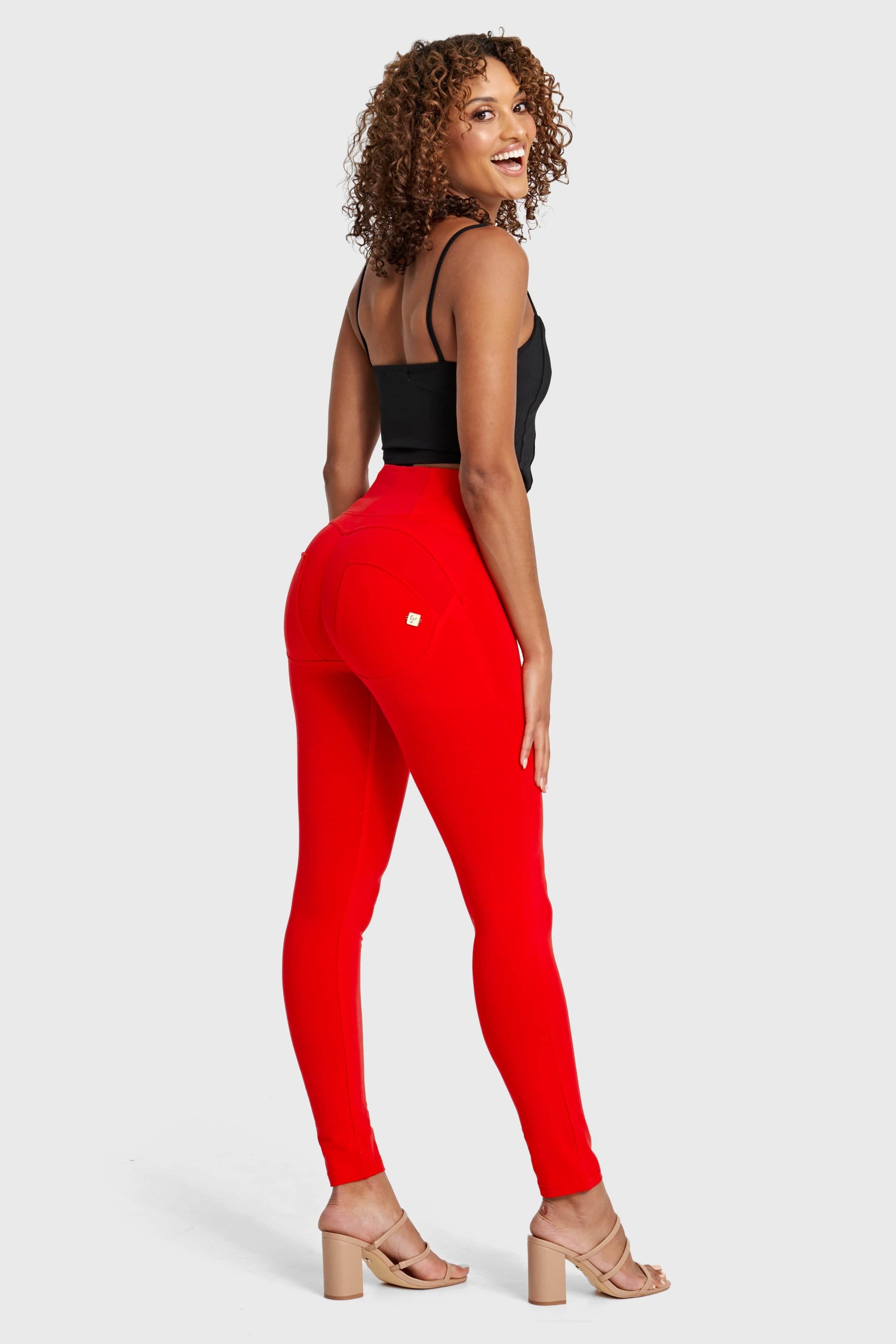WR.UP® Fashion - High Waisted - Full Length - Red 4