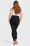 WR.UP® Curvy Denim - Zip High Waisted - Full Length - Black + Black Stitching 6