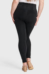 WR.UP® Curvy Denim - Zip High Waisted - Full Length - Black + Black Stitching 8