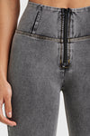 WR.UP® Denim - High Waisted - Full Length - Grey + Yellow Stitching 10