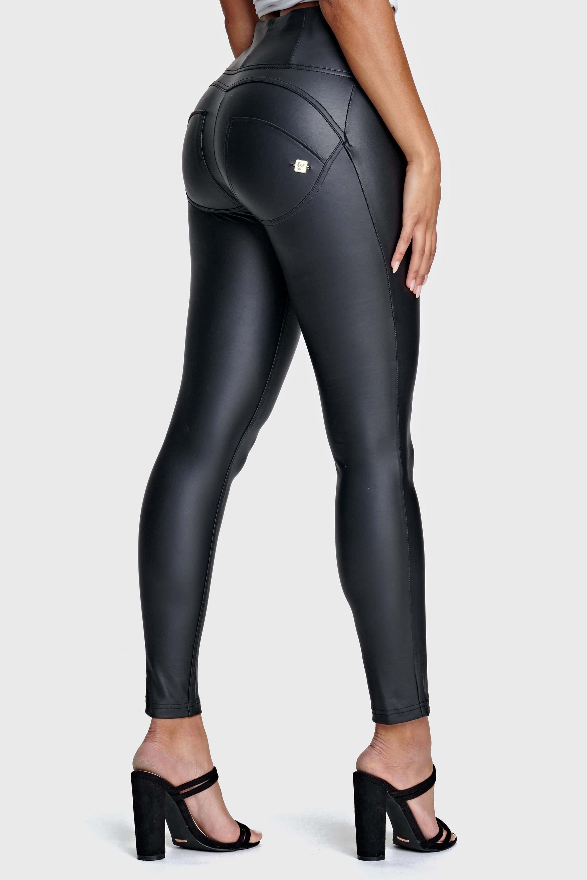WR.UP® Faux Leather - High Waisted - Full Length  - Black 1