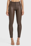 WR.UP® Faux Leather - High Waisted - 7/8 Length - Chocolate 5