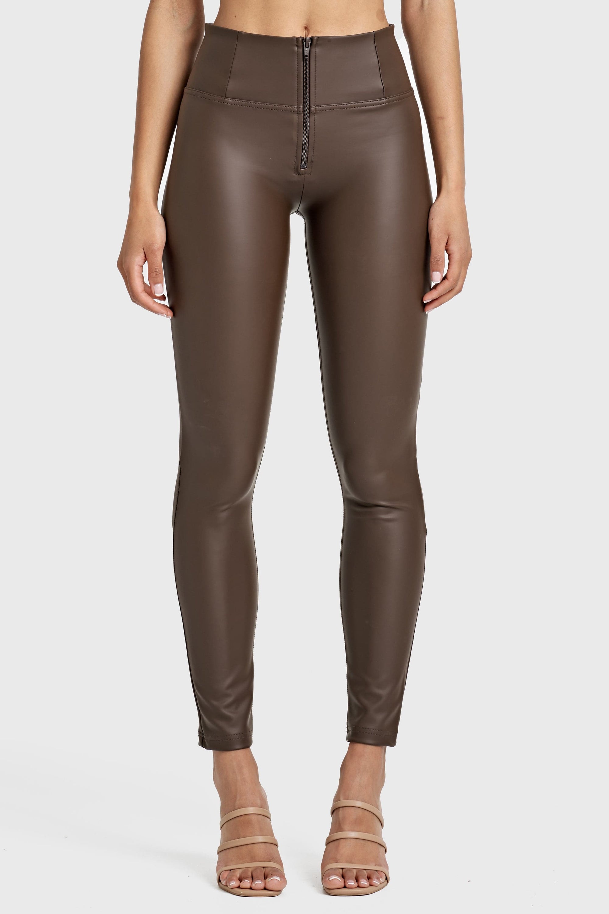 WR.UP® Faux Leather - High Waisted - 7/8 Length - Chocolate 5