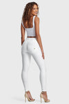 WR.UP® Faux Leather - High Waisted - Full Length - White 7