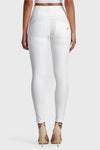 WR.UP® Faux Leather - High Waisted - Full Length - White 9