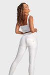 WR.UP® Faux Leather - High Waisted - Full Length - White 6