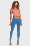 WR.UP® Denim - Low Rise - Full Length - Light Blue + Yellow Stitching 7