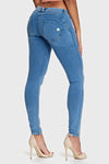 WR.UP® Denim - Low Rise - Full Length - Light Blue + Yellow Stitching 1