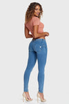 WR.UP® Denim - Low Rise - Full Length - Light Blue + Yellow Stitching 6