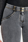 WR.UP® Denim - Mid Rise - Full Length - Grey + Yellow Stitching 7